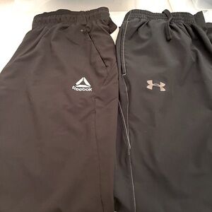 Mens athletic pants  2 pair Large
